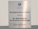 Kensington Leisure Centre - Duchess of Cambridge (Catherine Middleton)